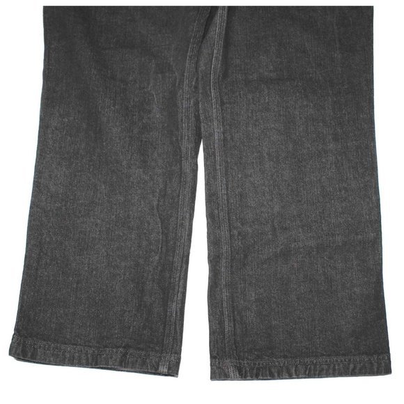 Duluth Trading Flex Ballroom Black Cotton Spandex Relaxed Fit Jeans Mens 46 x 30 - Picture 3 of 7